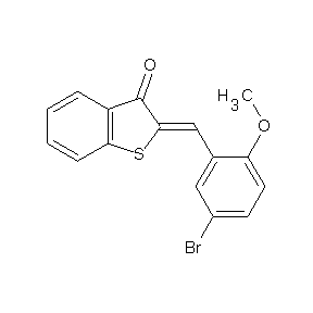 ST072691 2-[(5-bromo-2-methoxyphenyl)methylene]benzo[b]thiophen-3-one