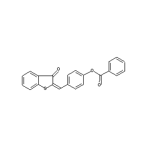 ST072734 4-[(3-oxobenzo[b]thiophen-2-ylidene)methyl]phenyl benzoate