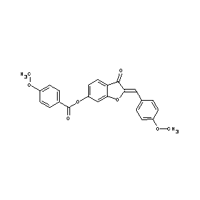ST074454 2-[(Z)-(4-methoxyphenyl)methylidene]-3-oxo-1-benzofuran-6(3H)-yl 4-methoxybenzoate