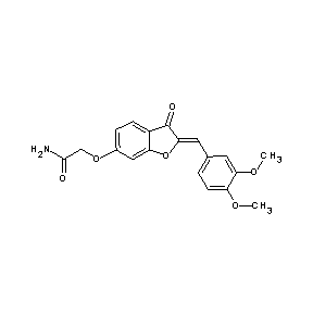 ST074502 2-[2-(3,4-Dimethoxy-benzylidene)-3-oxo-2,3-dihydro-benzofuran-6-yloxy]-acetamide