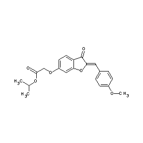 ST074528 isopropyl 2-{[2-[(Z)-(4-methoxyphenyl)methylidene]-3-oxo-1-benzofuran-6(3H)-yl]oxy}acetate