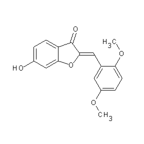 ST074555 2-(2,5-Dimethoxy-benzylidene)-6-hydroxy-benzofuran-3-one