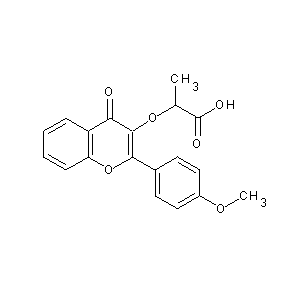 ST076514 2-{[2-(4-methoxyphenyl)-4-oxo-4H-chromen-3-yl]oxy}propanoic acid