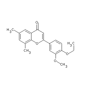 ST076521 2-(4-Ethoxy-3-methoxy-phenyl)-6,8-dimethyl-chromen-4-one