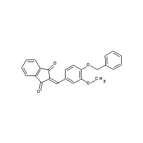 ST076530 2-[4-(benzyloxy)-3-methoxybenzylidene]-1H-indene-1,3(2H)-dione