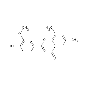 ST076533 2-(4-Hydroxy-3-methoxy-phenyl)-6,8-dimethyl-chromen-4-one