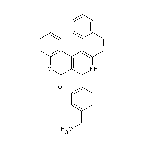 ST076932 3-(4-ethylphenyl)-3,4-dihydrobenzo[f]chromeno[3,4-c]quinolin-2-one