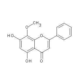 ST077088 5,7-dihydroxy-8-methoxy-2-phenylchromen-4-one