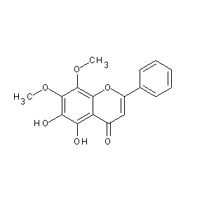 ST077091 5,6-dihydroxy-7,8-dimethoxy-2-phenylchromen-4-one