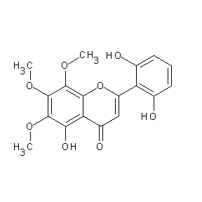 ST077092 2-(2,6-dihydroxyphenyl)-5-hydroxy-6,7,8-trimethoxychromen-4-one