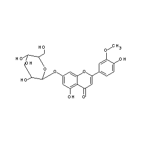 ST077094 5-hydroxy-2-(4-hydroxy-3-methoxyphenyl)-4-oxo- 4H-chromen-7-yl hexopyranoside