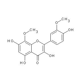 ST077108 3,5,7-trihydroxy-2-(4-hydroxy-3-methoxyphenyl)-8-methoxychromen-4-one