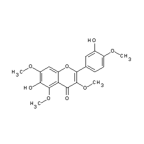 ST077124 6-hydroxy-2-(3-hydroxy-4-methoxyphenyl)-3,5,7-trimethoxychromen-4-one