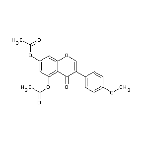 ST077133 7-acetyloxy-3-(4-methoxyphenyl)-4-oxochromen-5-yl acetate