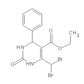 ST4019798 ethyl 4-(dibromomethyl)-2-oxo-6-phenyl-1,3,6-trihydropyrimidine-5-carboxylate