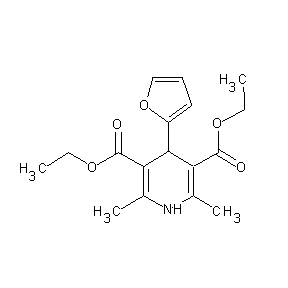 ST4020024 ethyl 5-(ethoxycarbonyl)-4-(2-furyl)-2,6-dimethyl-1,4-dihydropyridine-3-carbox ylate