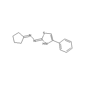 ST4029917 2-(2-cyclopentylidene-1,2-diazaethylidene)-4-phenyl-1,3-thiazoline