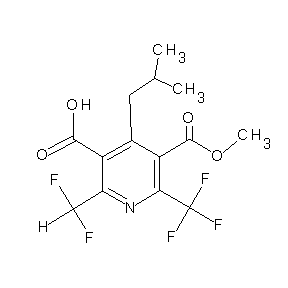 ST4055456 2-(difluoromethyl)-5-(methoxycarbonyl)-4-(2-methylpropyl)-6-(trifluoromethyl)p yridine-3-carboxylic acid
