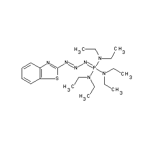 ST4062473 {[(benzothiazol-2-yldiazenyl)azamethylene]bis(diethylamino)phosphino}diethylam ine