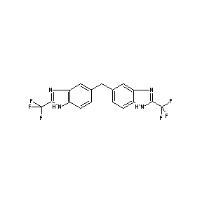 ST4094437 2-(trifluoromethyl)-5-{[2-(trifluoromethyl)benzimidazol-5-yl]methyl}benzimidaz ole