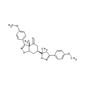 ST4134179 6-[(5R)-3-(4-methoxyphenyl)-5-methyl(4,5-dihydroisoxazol-5-yl)](6S,3aS)-3-(4-m ethoxyphenyl)-3a-methyl-1,5,6,7,3a,7a-hexahydrooxaisoindol-4-one