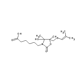 ST4142806 6-[4-hydroxy-4,5-dimethyl-5-(4-methylpent-3-enyl)-2-oxo-1,3-oxazolidin-3-yl]he xanoic acid