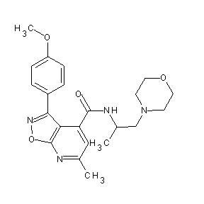 ST45132247 [3-(4-methoxyphenyl)-6-methylisoxazolo[5,4-b]pyridin-4-yl]-N-(1-methyl-2-morph olin-4-ylethyl)carboxamide