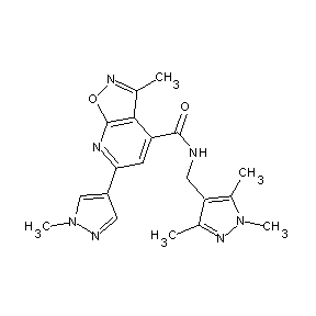 ST45132248 [3-methyl-6-(1-methylpyrazol-4-yl)isoxazolo[5,4-b]pyridin-4-yl]-N-[(1,3,5-trim ethylpyrazol-4-yl)methyl]carboxamide