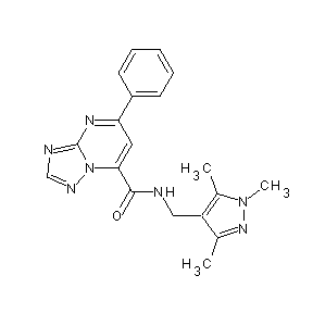 ST45132254 (7-phenyl(4-hydro-1,2,4-triazolo[1,5-a]pyrimidin-5-yl))-N-[(1,3,5-trimethylpyr azol-4-yl)methyl]carboxamide