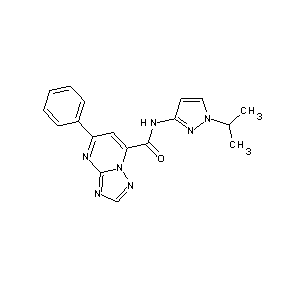ST45132268 N-[1-(methylethyl)pyrazol-3-yl](7-phenyl(4-hydro-1,2,4-triazolo[1,5-a]pyrimidi n-5-yl))carboxamide