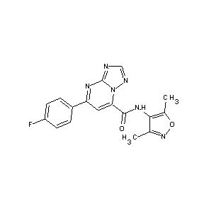 ST45132272 N-(3,5-dimethylisoxazol-4-yl)[7-(4-fluorophenyl)(4-hydro-1,2,4-triazolo[1,5-a] pyrimidin-5-yl)]carboxamide