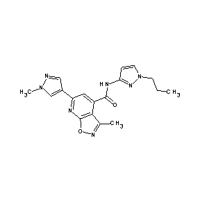 ST45132287 [3-methyl-6-(1-methylpyrazol-4-yl)isoxazolo[5,4-b]pyridin-4-yl]-N-(1-propylpyr azol-3-yl)carboxamide