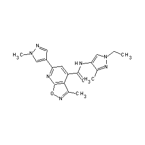 ST45132288 N-(1-ethyl-3-methylpyrazol-4-yl)[3-methyl-6-(1-methylpyrazol-4-yl)isoxazolo[5, 4-b]pyridin-4-yl]carboxamide