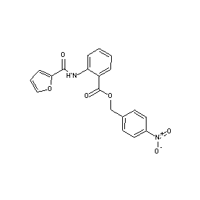 ST45132338 (4-nitrophenyl)methyl 2-(2-furylcarbonylamino)benzoate