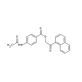 ST45132340 2-naphthyl-2-oxoethyl 4-(acetylamino)benzoate
