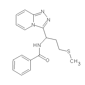 ST50760523 N-(1-(4-hydro-1,2,4-triazolo[4,5-a]pyridin-3-yl)-3-methylthiopropyl)benzamide