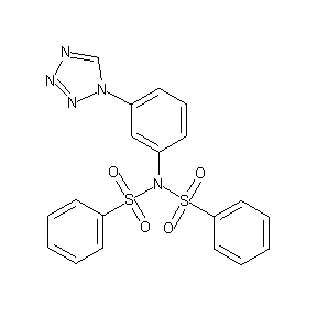 ST50760641 bis(phenylsulfonyl)(3-(1,2,3,4-tetraazolyl)phenyl)amine